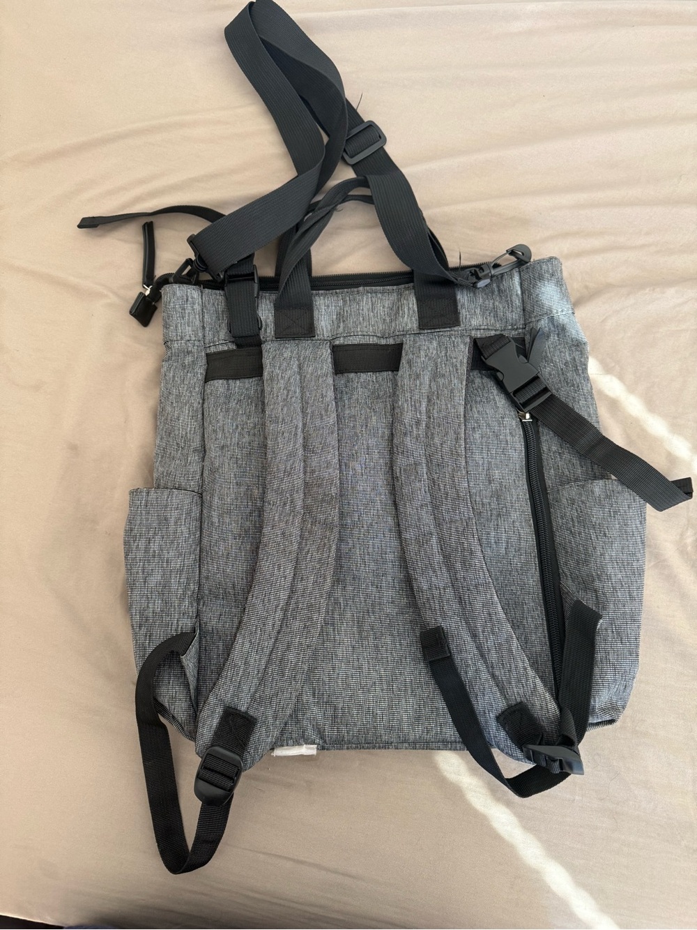 Eddie Bauer Gray Convertible Backpack Tote